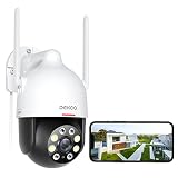 5MP Security Camera Outdoor/Home, DEKCO WiFi Outdoor Security Cameras Pan-Tilt 360° View, 5MP Dome Surveillance Cameras with Motion Detection and Siren, 2-Way Audio,Full Color Night Vision, Waterproof