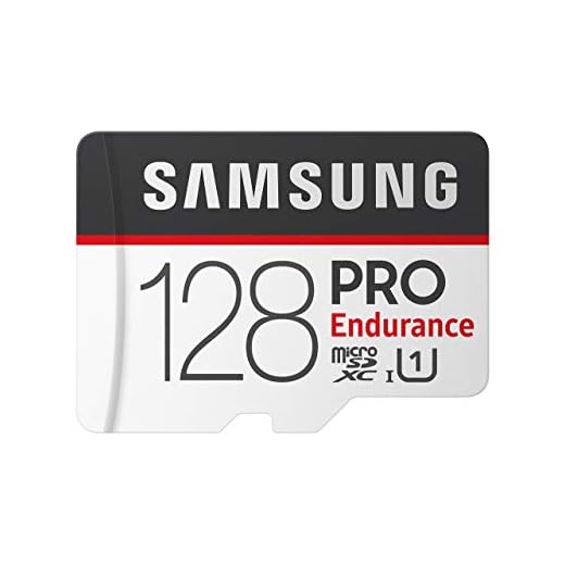 Samsung PRO Endurance 128GB 100MB/s (U1) MicroSDXC Memory Card with Adapter (MB-MJ128GA/AM)