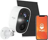Dzees Solar Powered Security Cameras Wireless Outdoor WiFi, 1080P Color Night Vision Outdoor Camera, Wireless Home Security Cameras System with Solar Panel, Spotlight/Alarm, AI Detection, 2-Way Talk