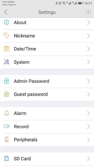 Device Settings