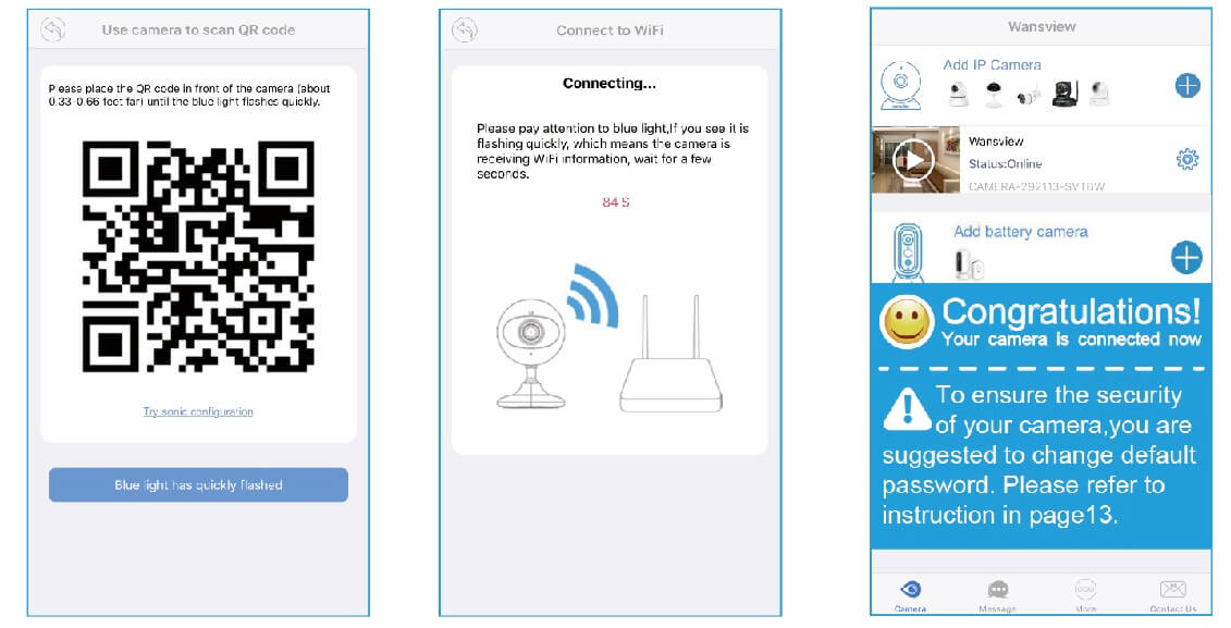Add Camera and Connect WiFi
