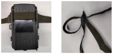 INSTALL THE CAMEAR WITH A STRAP
