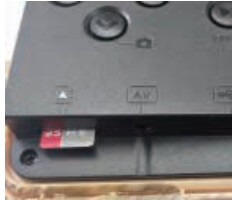 Insert memory card