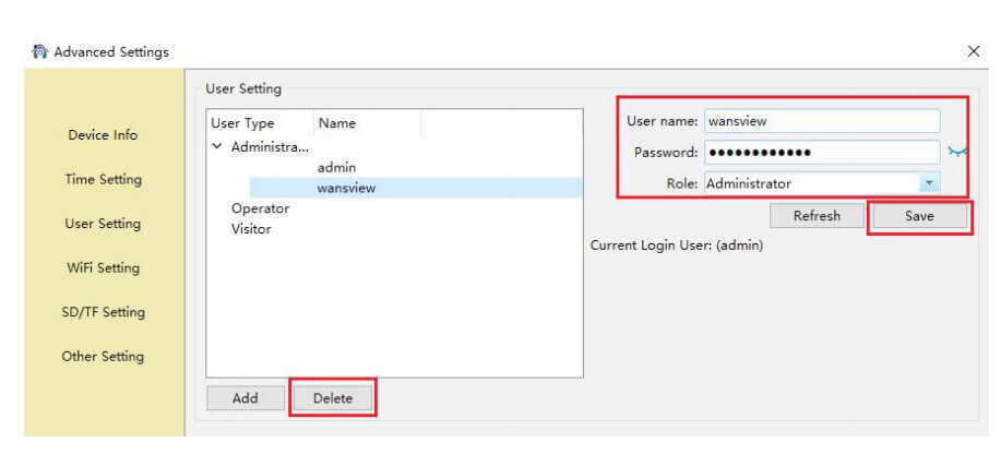 User Setting