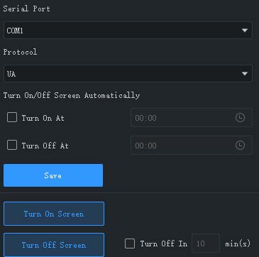Configure Serial Port and Protocol