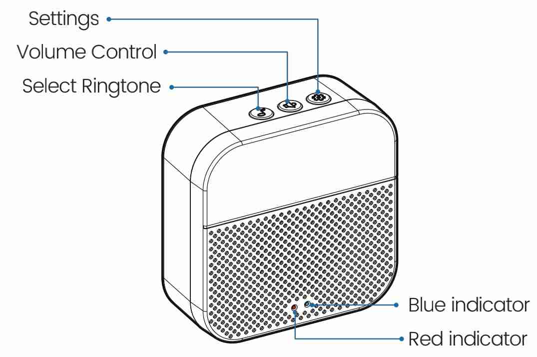 Chime Key Description - ZUMIMALL Doorbell