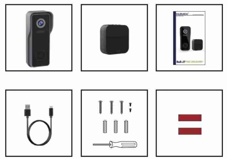 What’s in the Box - ZUMIMALL Doorbell