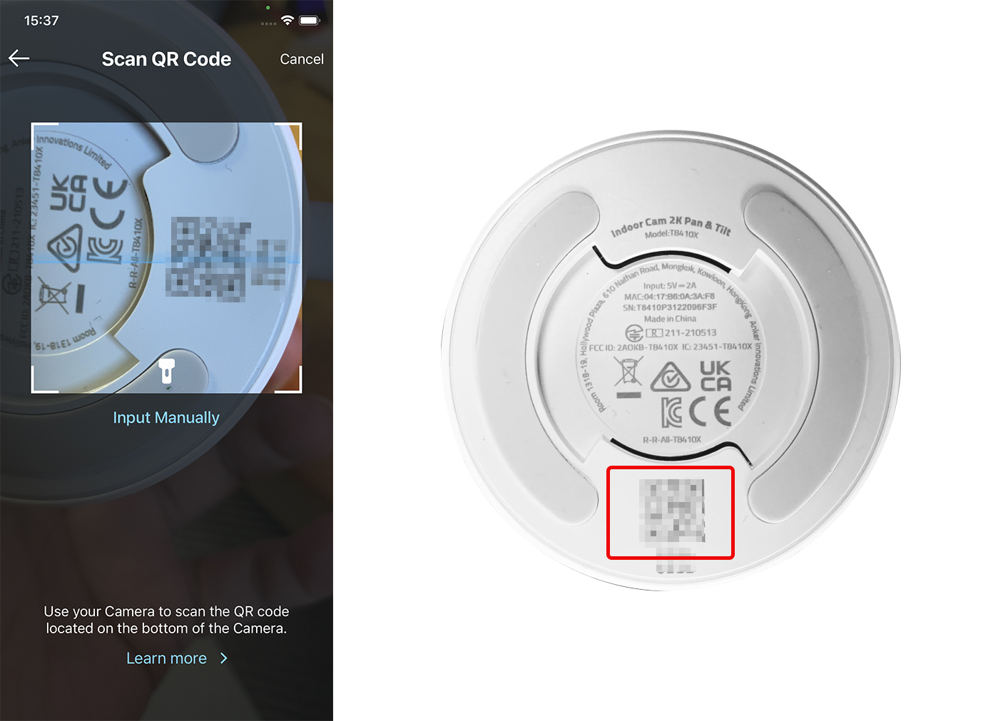 how to connect eufy Security camera to wifi