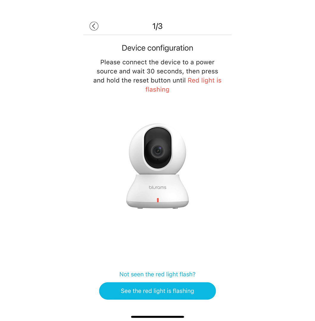 Connect Blurams Camera