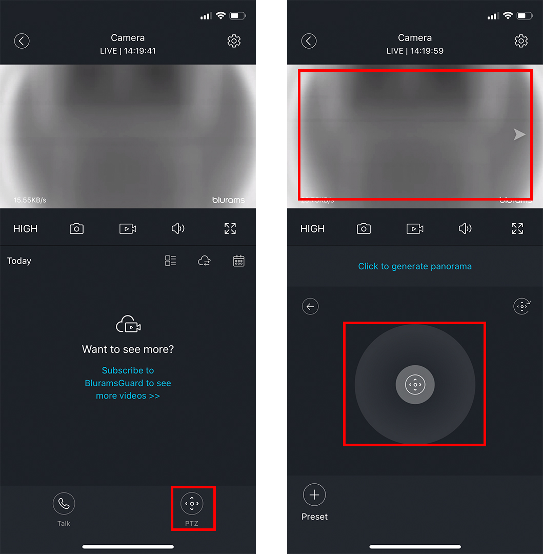 Horizontal and Vertical Motion Blurams Cameras