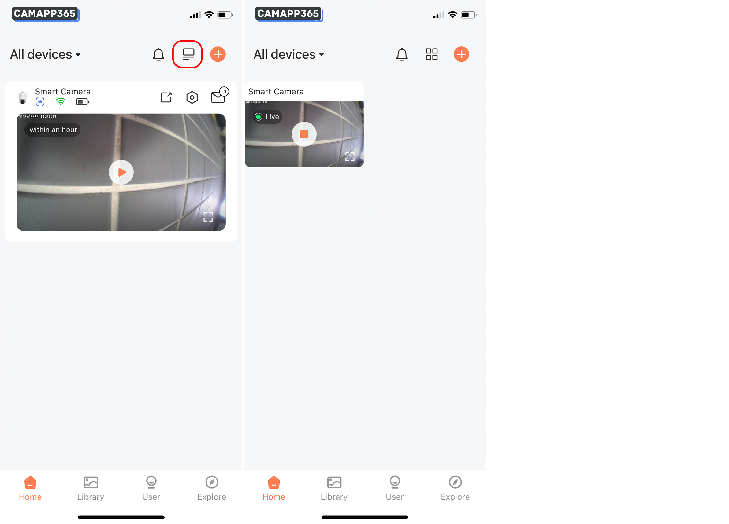 View multiple Dzees cameras at the same time