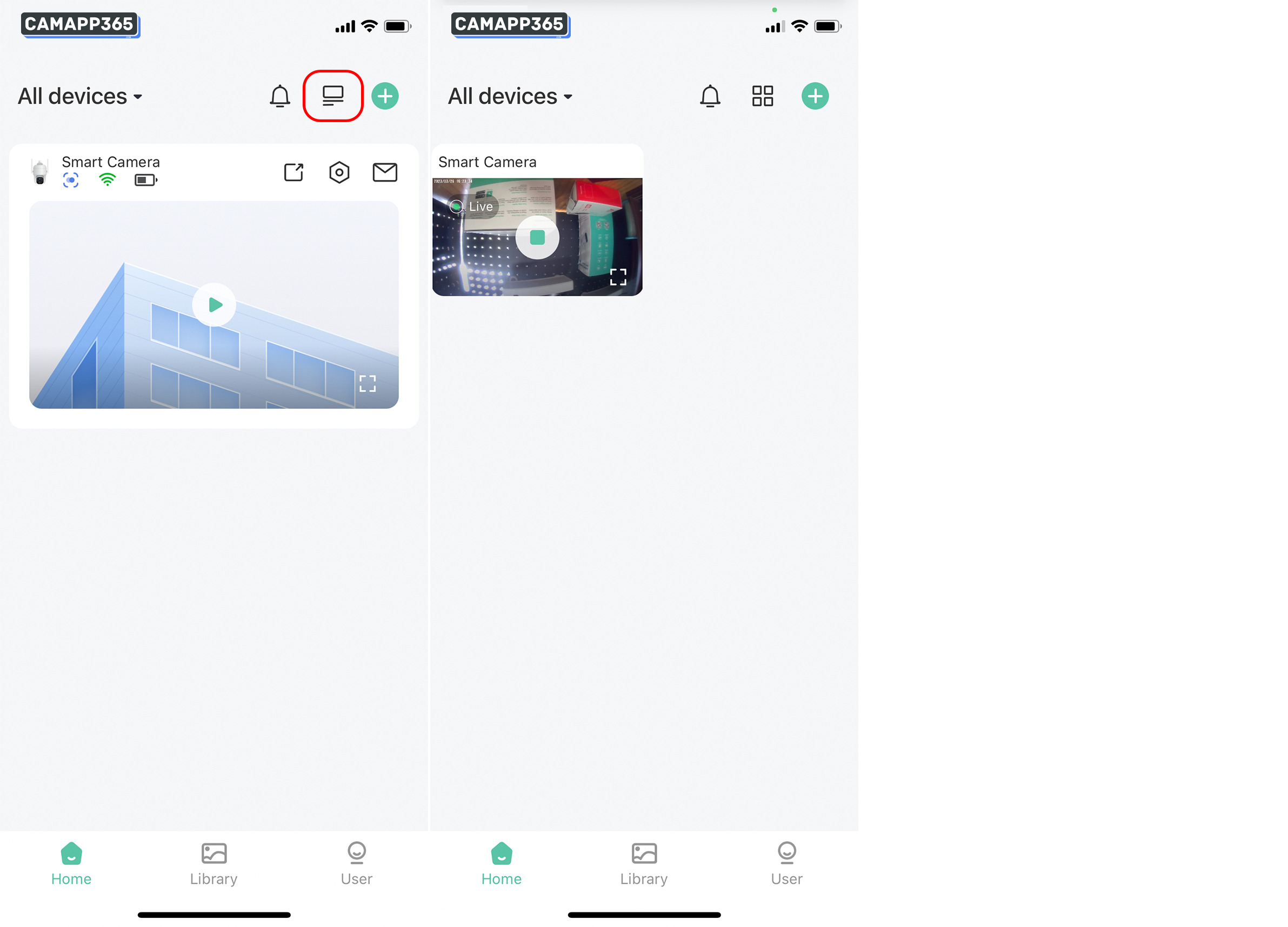 View multiple VicoHome cameras at the same time