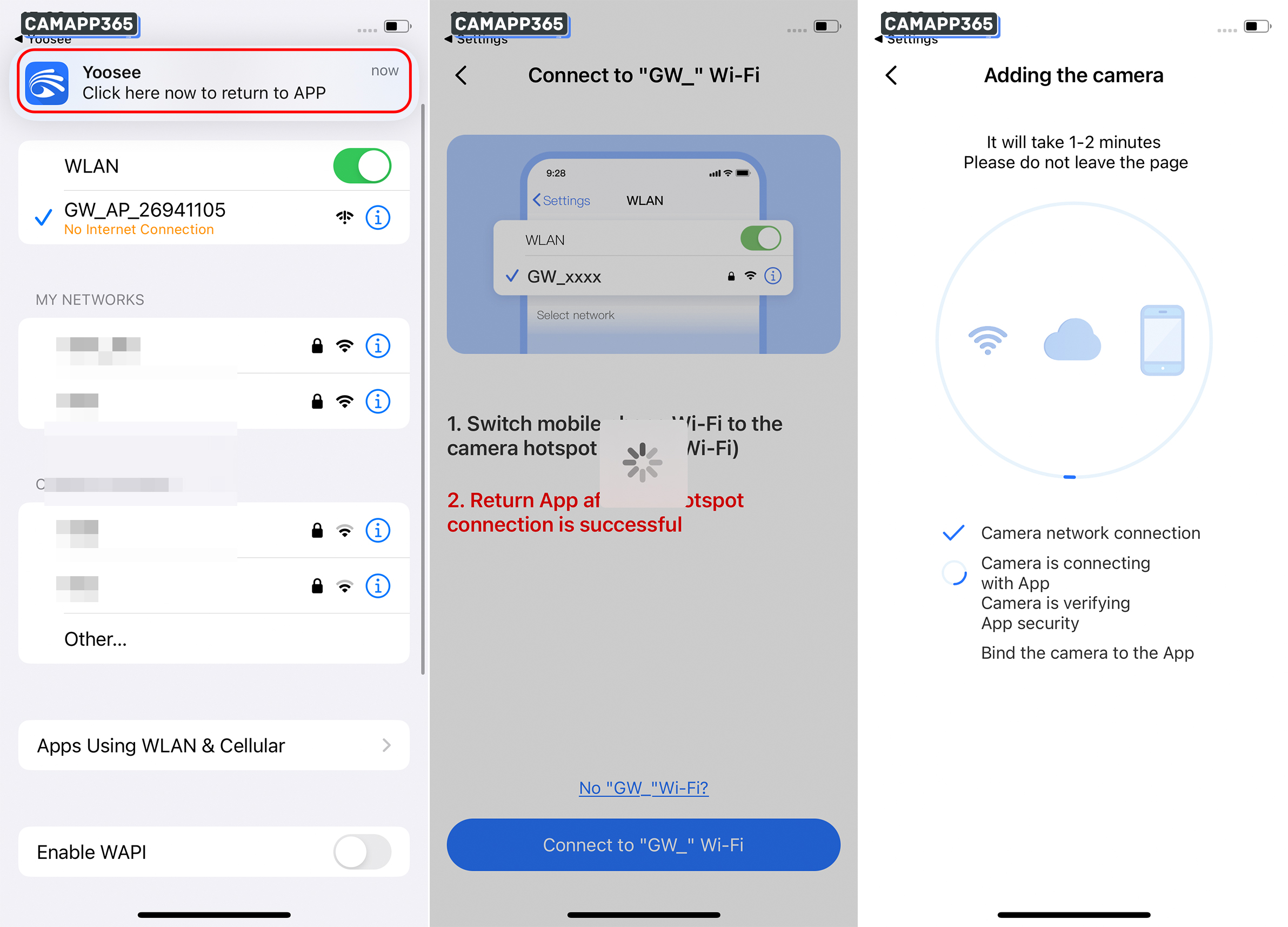 Add devices manually - Connect Yoosee CameraTo Wifi