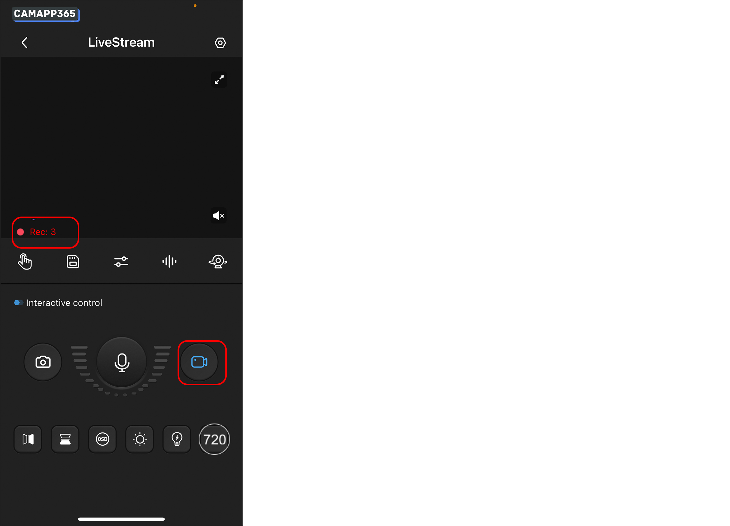 Local recording settings