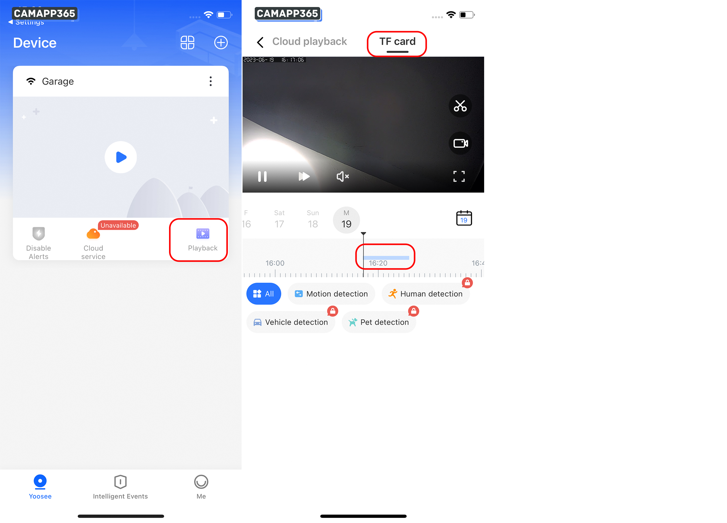 View Recording Playback