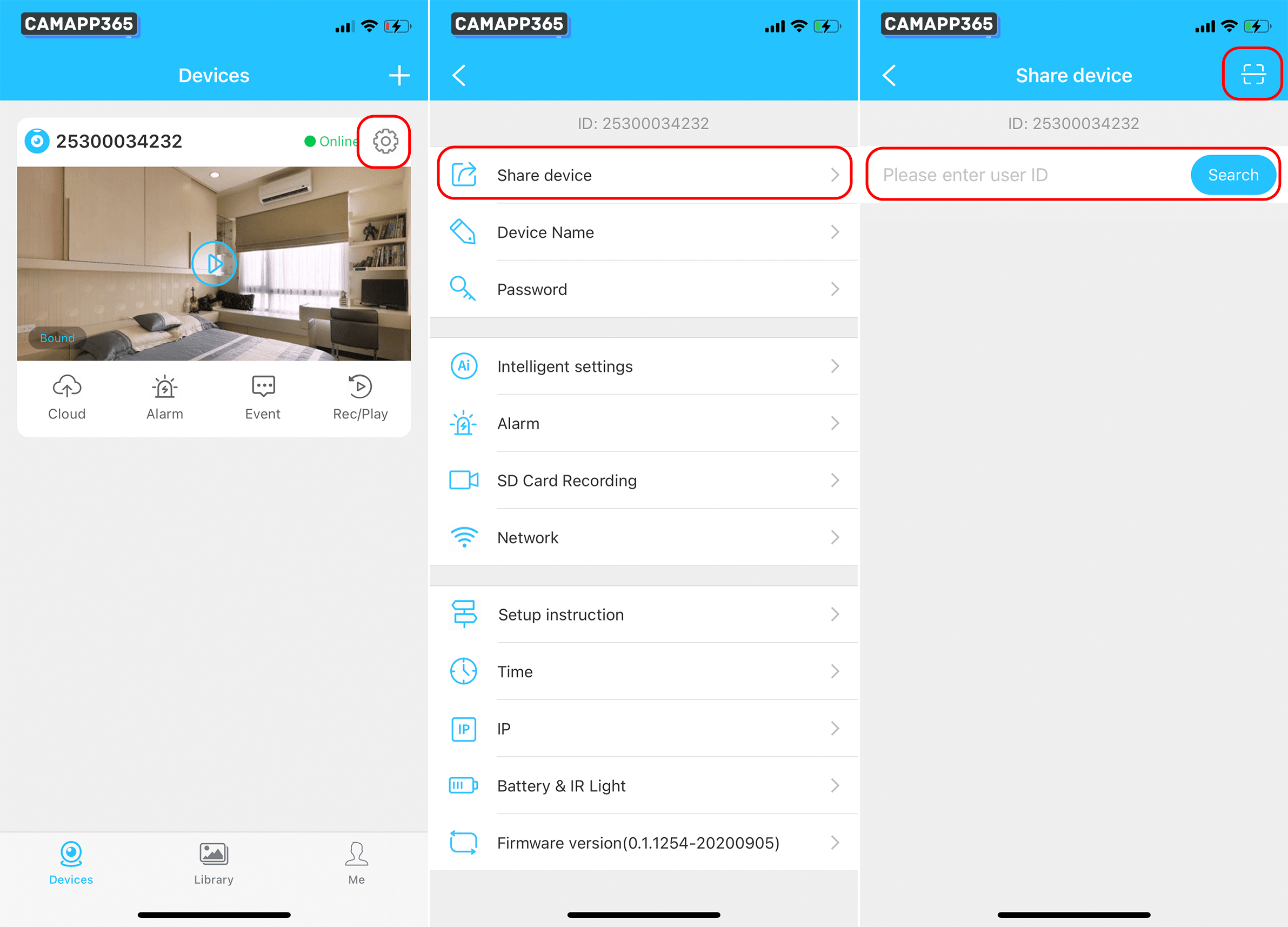 Share HIDVCAM cameras