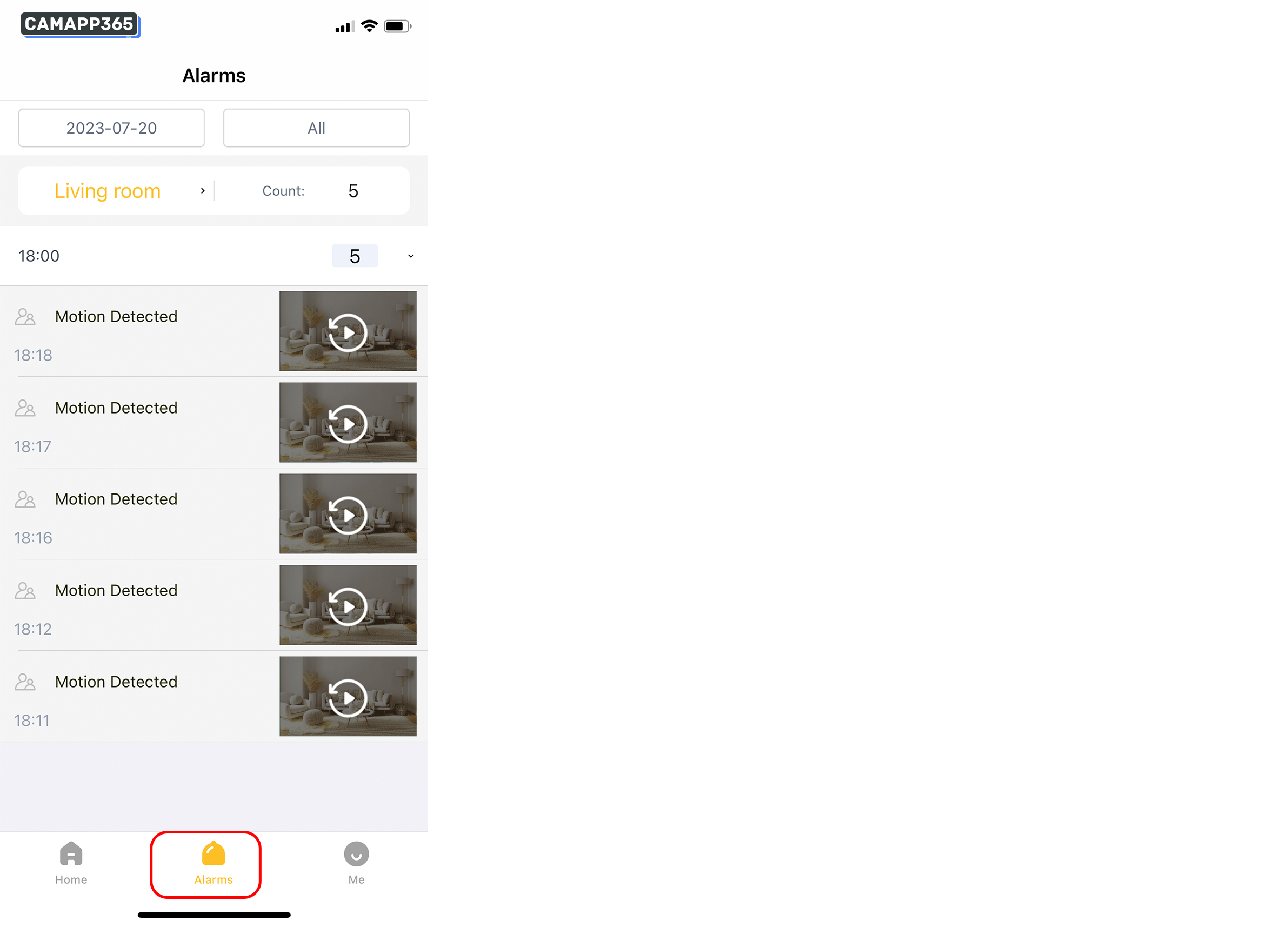 View Alarm Messages