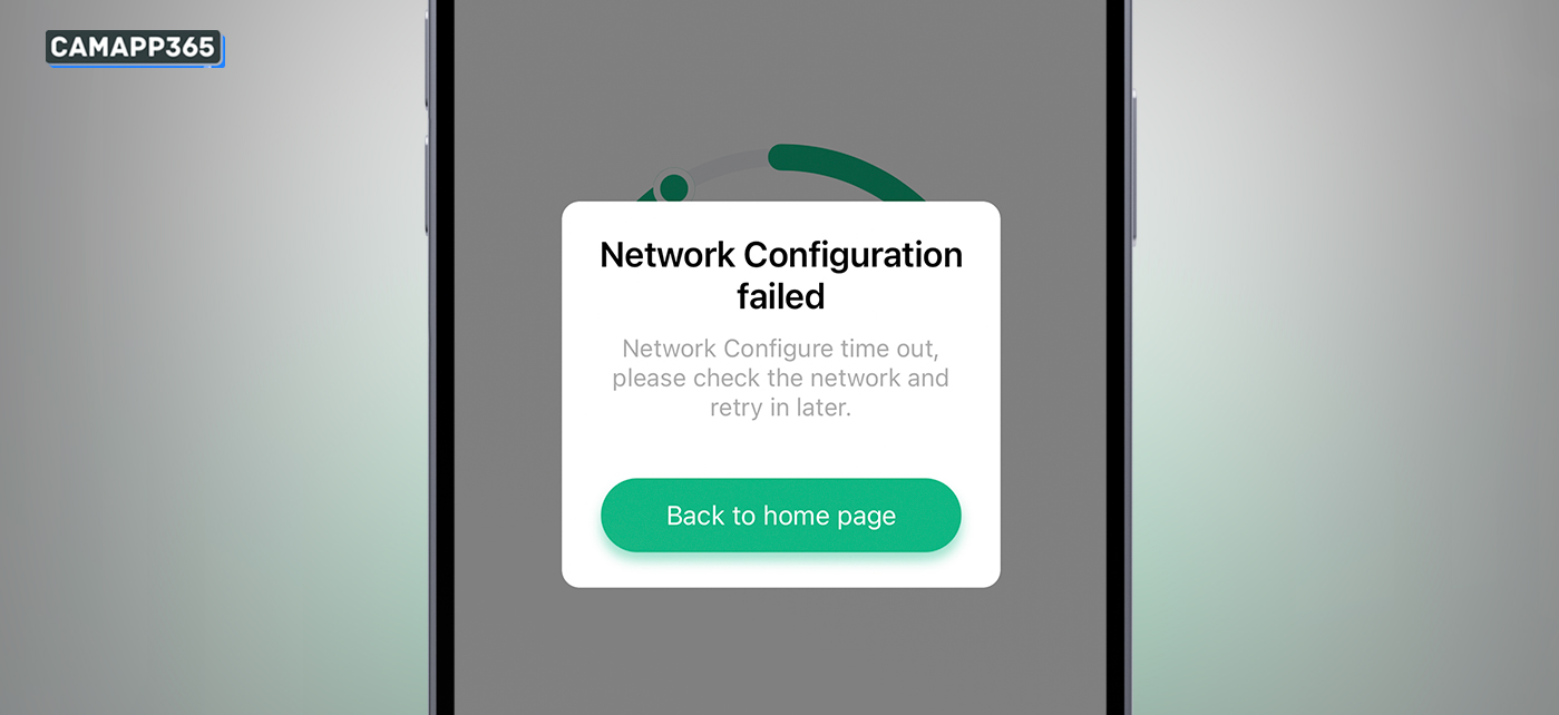 Why is the NIVIEW camera Network Configuration failed?
