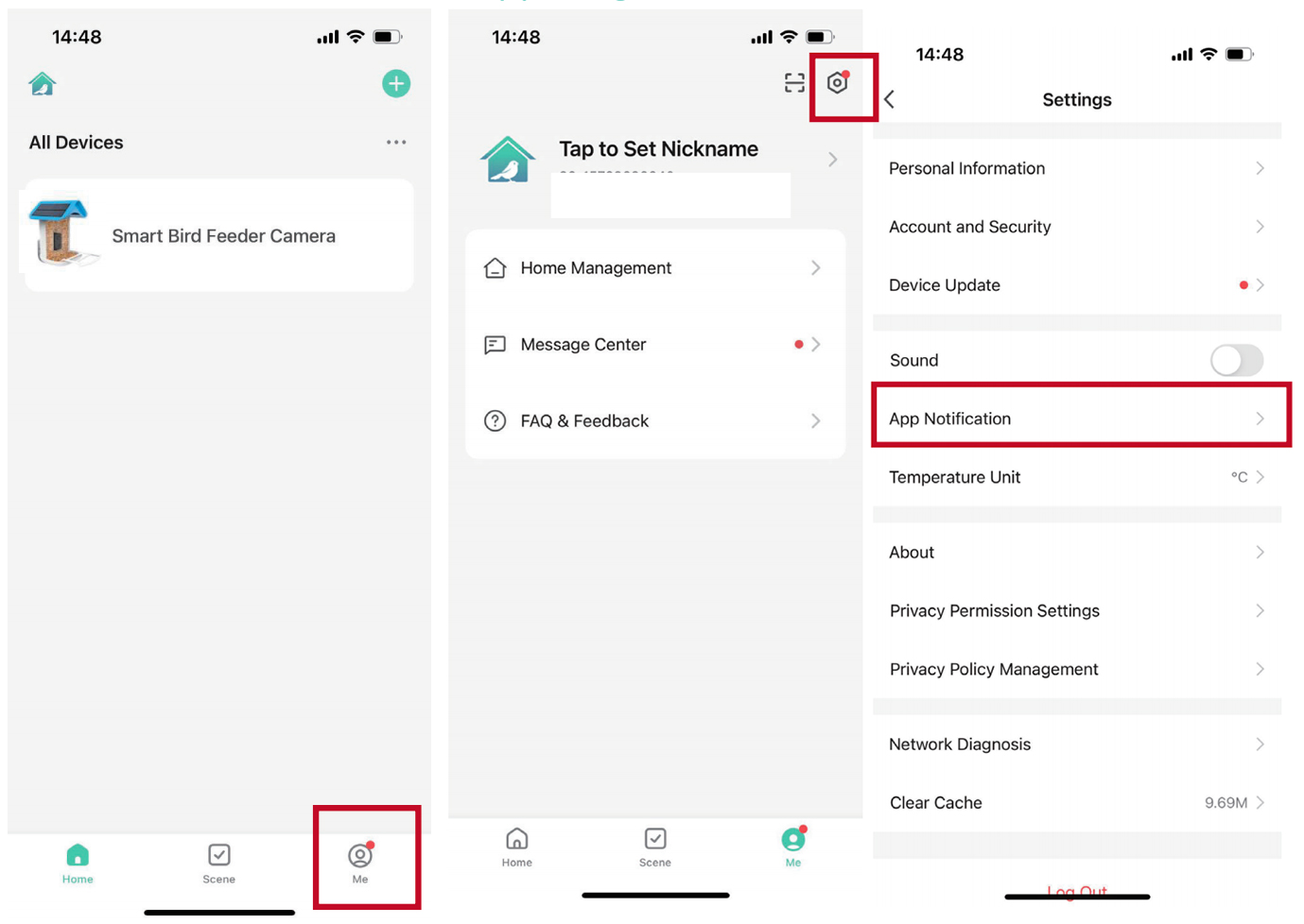 Detection settings